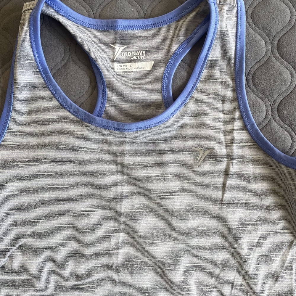 Old Navy Girls Athletic Tank Top, Size Large (10/12).
